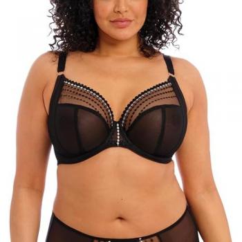 Elomi Matilda Underwired Plunge Bra Black 40E/90F Women's