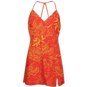 Superdry Vestido Vintage Mini Slip Halter W8011400A Horaizu Red 8 Mujer