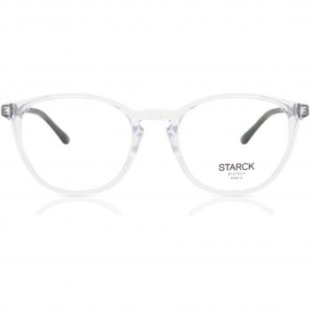 Lentes Recetadas Transparentes para Hombre Starck SH3074 0004 - Talla 49, Bloqueo de Luz Azul Disponible