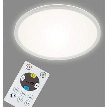 Panel LED Slim Regulable 42 cm Blanco, 22W, CCT (3000K-6500K), Control Remoto, Ultra Plano