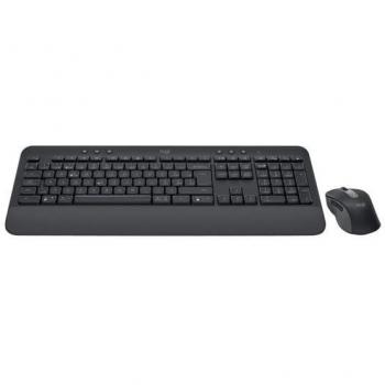 Combo Logitech Signature MK650 para Negocios - Teclado y Ratón Inalámbricos - Bluetooth LE - QWERTZ Suizo - Grafito