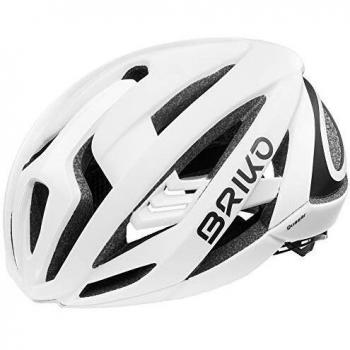 Briko Quasar Casco, Adultos Unisex, Shiny White, Medium