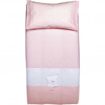 Petit Praia Orson Rosa E3791170 - Funda nórdica tríptico 100 x 150