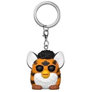 Funko- Pop Hasbro-Tiger Furby Keychain, Multicolor, One size