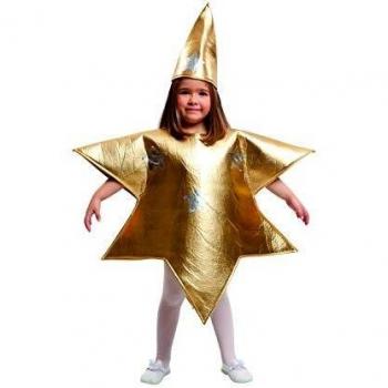 My Other Me Desconocido Disfraz de Estrella Dorada para niño talla 3-4 AÑOS