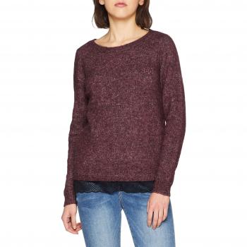 Vila Clothes Vikey Knit L/s Top, suéter para Mujer, Rojo