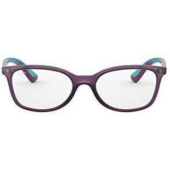 Ray-Ban Kids RY1586 3776 Square Eyewear, Purple, Size 47, Free Lenses, HSA/FSA Insurance, Blue Light Block Available