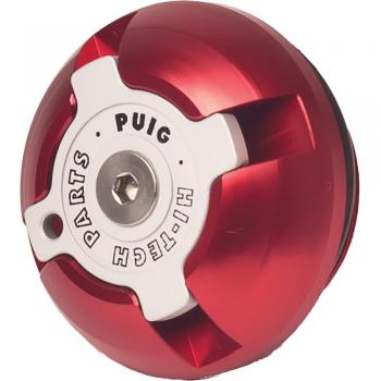 Puig 6155R Tapón Aceite Carter Hi-Tech, Color Rojo