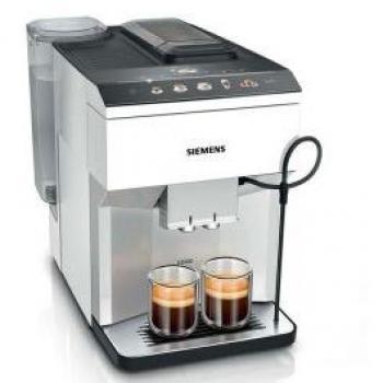 Cafetera Superautomática Siemens EQ500 Classic TP515R02, Blanca y Plateada, con Función Espresso