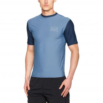 Billabong Hombre la Cut SS Rashguard, primavera/verano, hombre, color gris oscuro, tamaño extra-large