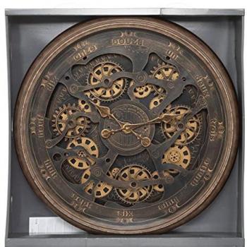 Reloj de Pared Mecánico Alban - Vintage - Marrón - Diámetro 76 cm