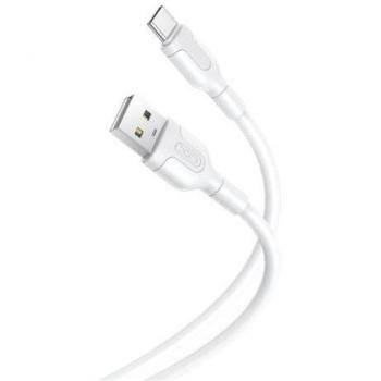 XO Cable de Carga y Transmisión de Datos Tipo C - 1m - Silicona Suave Duradera - Alta Velocidad 5V/2.1A - Conector Tipo C (Negro)