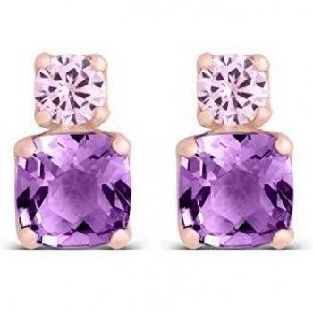 Pendientes Ktsai con baño oro rosa de 18 quilates - Luxenter