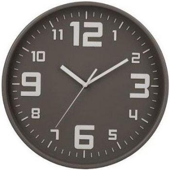 Reloj de pared silencioso gris de 30 cm - Atmosphera Créateur d'Intérieur