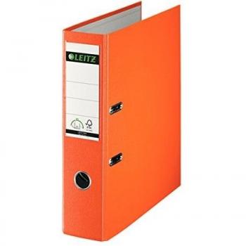 Carpeta de plástico Leitz A4 180 grados 80 mm naranja