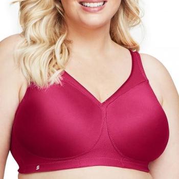 Glamorise MagicLift Seamless Sports Bra - Ruby Red Women's Underwear 46-B
