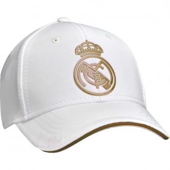 Gorra Real Madrid C.F. Blanca y Dorada.