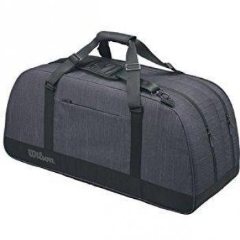 Wilson Agency Duffel Large Bolsa para Raquetas de Tenis, Unisex Adulto, Negro