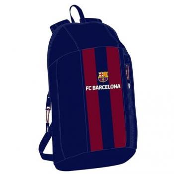 Mini Mochila Escolar F.C. Barcelona - Diseño Ergonómico, Amplio Espacio, Licencia Oficial, Ideal para Niños, Cómoda y Versátil, 22x10x39 cm, Color Azul Marino/Granate