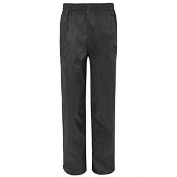Mountain Warehouse Sobrepantalón Impermeable Pakka para Hombre - Pantalón de Secado rápido, pantalón con Costuras termoselladas - para Viajar en Cualquier época del año Negro L