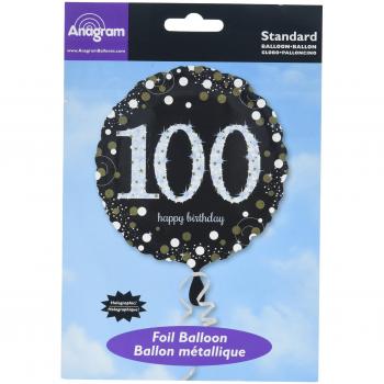 Amscan – Globos (3374401 Lámina de 100º cumpleaños