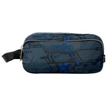Estuche Escolar Agapec Zolid - 3 Compartimentos, Dimensiones 23 x 11.5 x 10.5 cm, Asa Lateral, Tiradores Ergonómicos con PVC, Tejido Resistente, Est