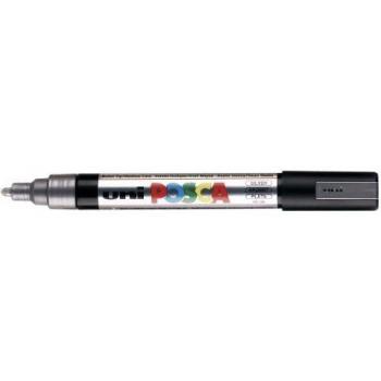 uni-ball Posca PC-5M Medium Bullet Tip Marker - Silver, Pack of 12