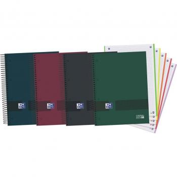 Cuaderno Europeanbook1 A4+ Tapa Extradura Cuadrícula 5x5 120 Hojas 90g Microperforado Colores Neutros Oxford