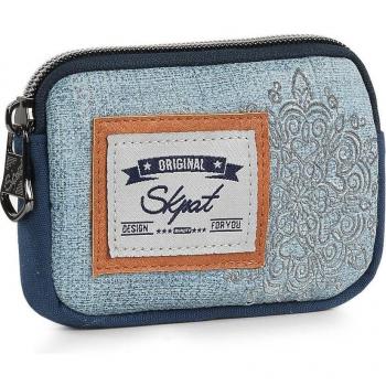 Cartera de mujer SKPAT Marsella con Protección RFID en color azul