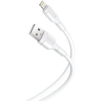 XO Cable de Conector Lightning - Longitud 1 Metro - Carga y Transmisión de Datos de Alta Velocidad - 5V, 2.1A - Silicona Suave y Duradero - Tacto Con