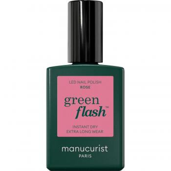 Manucurist Green Flash Instant Dry Extra Long Wear Esmalte de Uñas 15 ml - Color Rose