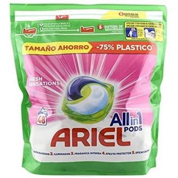 Ariel Pods Detergente Lavadora Cápsulas, 48 Lavados, Fragancia Sensaciones