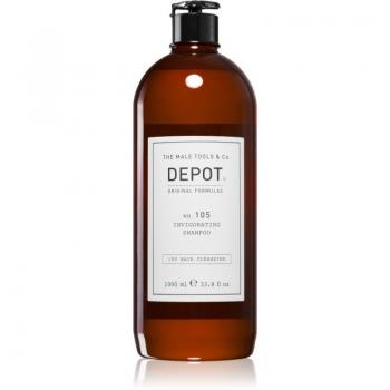 Depot Champú Energizante Nº105 Invigorating 1000 ml - Champú energizante de 1000 ml, formulado para revitalizar y fortalecer el cabello, con ingredientes que estimulan el cuero cabelludo y aportan frescura