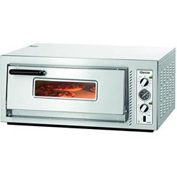 Horno de Pizza Eléctrico Bartscher NT 621 para 4 Pizzas de 30cm, Dimensiones: 89(b)x40(h)x79(d), Potencia: 400V/5000W