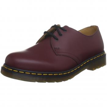 Dr. Martens 1461 Men's Cherry Red Smooth Leather Lace-Up Oxford Shoes, Size 44