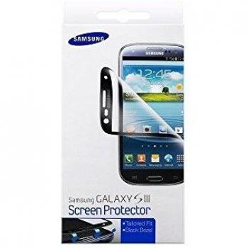 Samsung ETC-G1G6BEGSTD - Protector de pantalla con marco negro para Samsung Galaxy S III