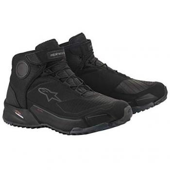 Alpinestars CR-X Drystar Zapatillas de Moto para Hombre, Negras, Talla 45, con tecnología Drystar para impermeabilidad y transpirabilidad