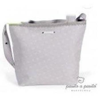 Pasito A Pasito  - Bolsa panera verona flor gris