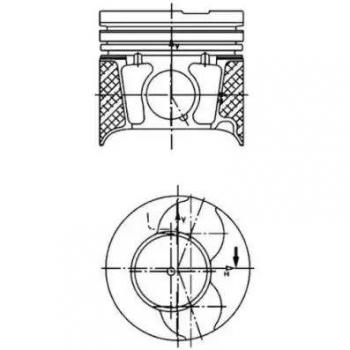 Pistón de alta calidad KOLBENSCHMIDT 40469600 para motores