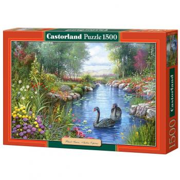 Puzzle Castorland Cygnes Negros de Andres Orpinas, 1500 Piezas