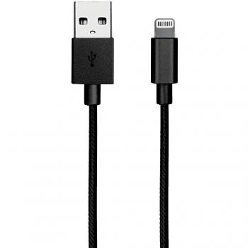 Cable Lightning a USB Apple de Nailon Negro 1m