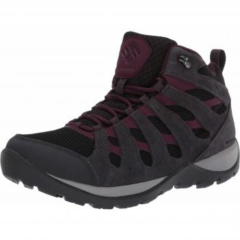 Columbia Redmond V2 Mid, Botas de Senderismo Impermeables para Mujer, Negro