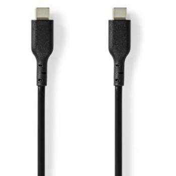 Cable USB 2.0 USB-C Macho a USB-C Macho 240 W 480 Mbps Niquelado 2.00 m Negro