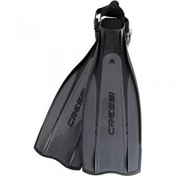 Cressi Pro Light Aletas, Unisex, Negro/Plata, M/L
