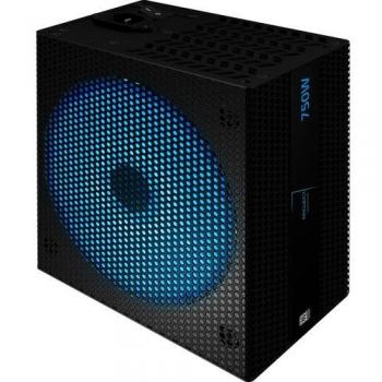 Aerocool Project 7 P750 RGB Full Modular 650 W 80 Plus Platinum APFC Power Supply Unit - Black