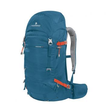 Mochila Ferrino Finisterre 38L azul pálido, mochila de montaña, capacidad de 38 litros, diseño ergonómico, material resistente al agua, múltiples compartimentos y bolsillos, correas ajustables y acolch