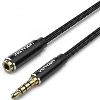 Cable Estéreo Vention BHCBG 3.5mm Macho a Hembra - Extensor de Audio 1.5m Negro