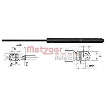 Muelle neumático para capó de motor Audi 80 Cabriolet y Coupe METZGER 2110213