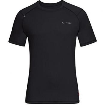 VAUDE Men 's Hallett – Camiseta, Primavera/Verano, Hombre, Color Black Uni, tamaño Small