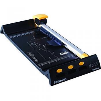 Fellowes Neutron - Cizalla de rodillo A4, capacidad de corte 10 hojas, color negro y gris